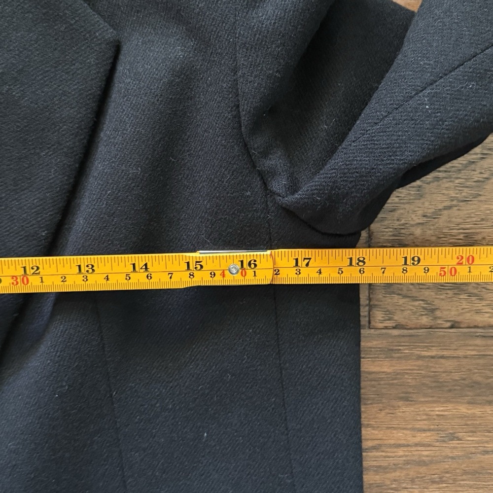 Dumas Blazer Pure Wool Tailored Jacket Quiet Luxury Office Siren Black Vintage S - Picture 11 of 14